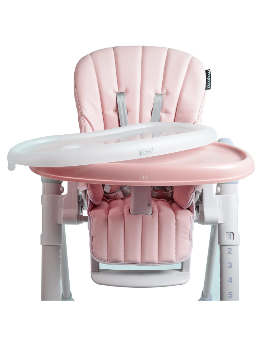 Детски стол за хранене I Eat розов