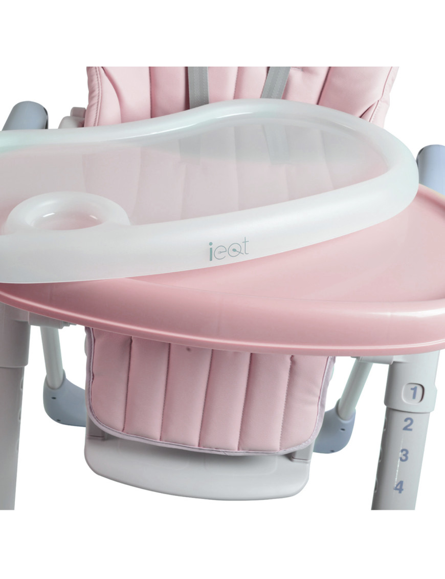 Детски стол за хранене I Eat розов