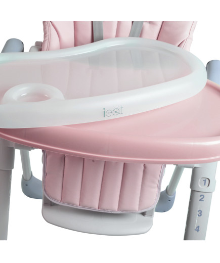 Детски стол за хранене I Eat розов