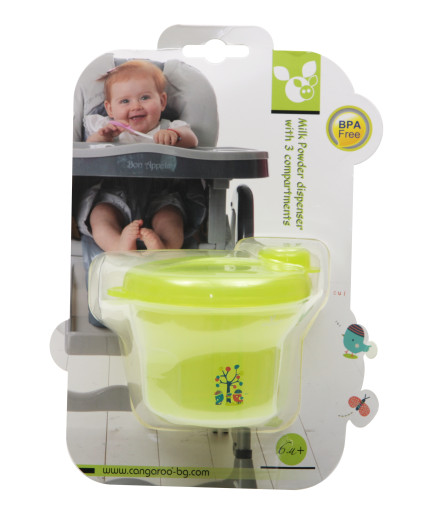 Контейнер за сухо мляко зелен