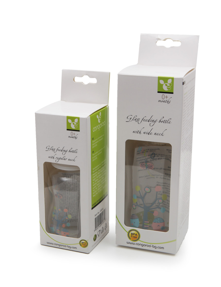 Стъклено стандартно шише 125 ml GB301