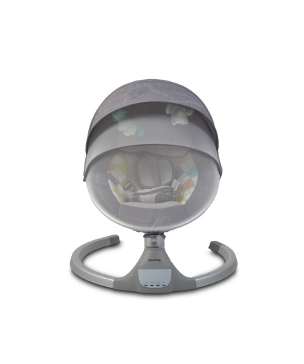 Електрическа люлка iSwing светлосив