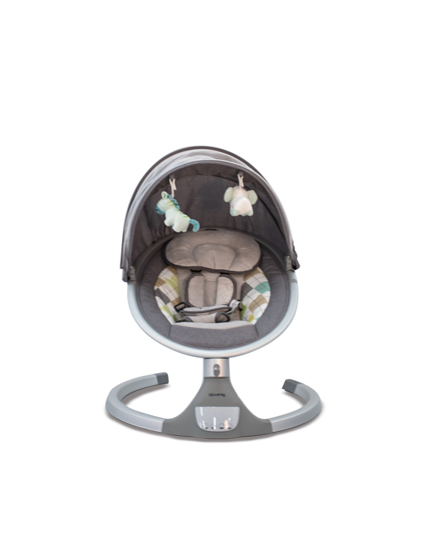 Електрическа люлка iSwing светлосив