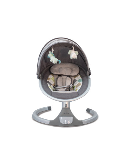 Електрическа люлка iSwing светлосив