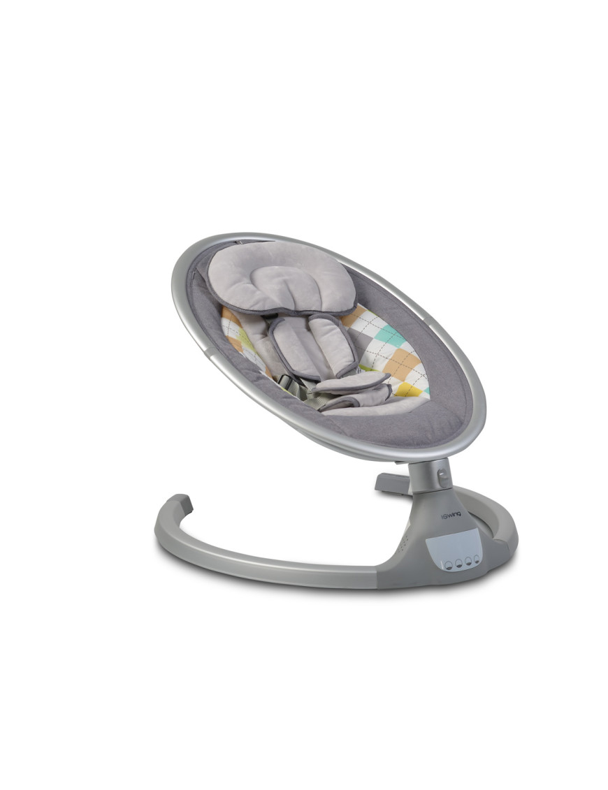 Електрическа люлка iSwing светлосив