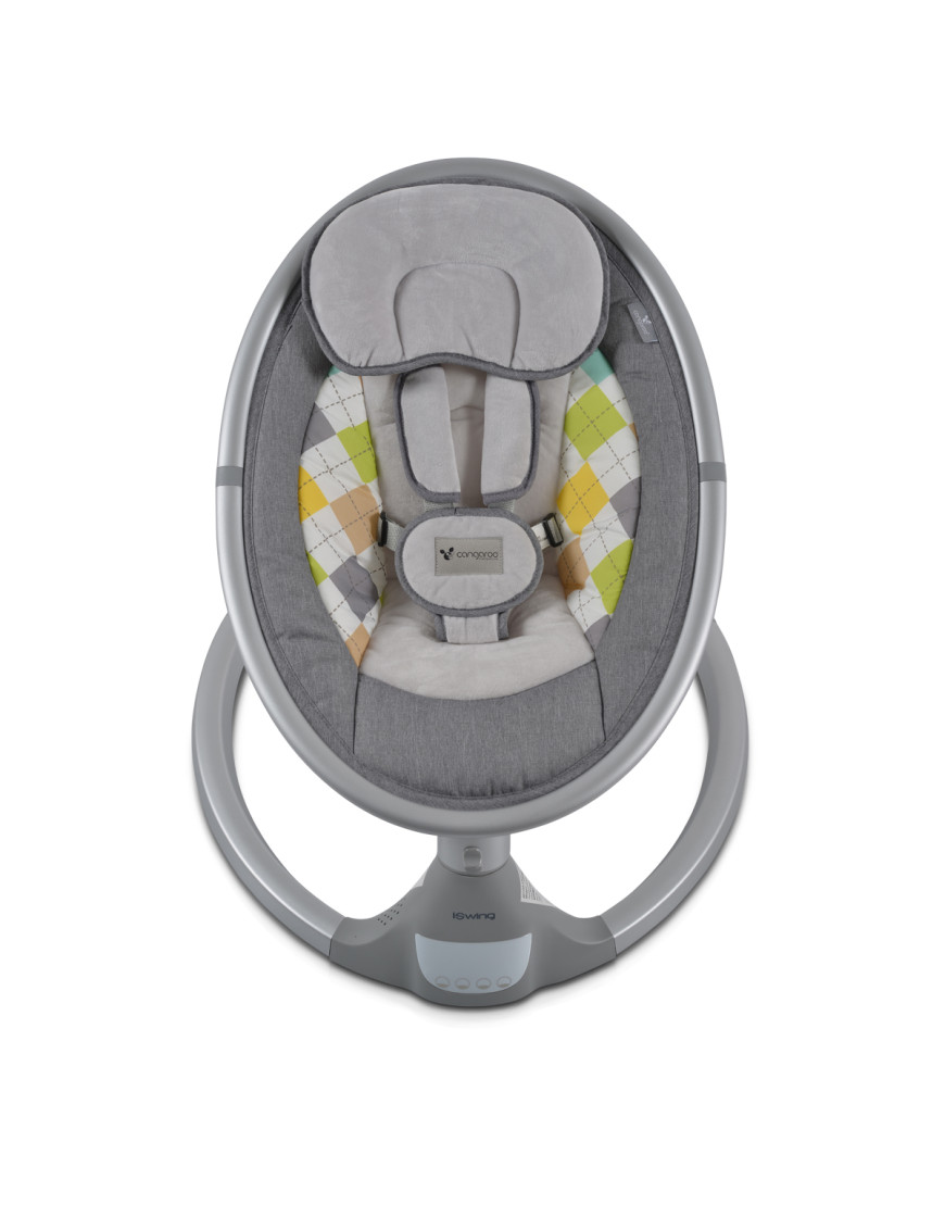 Електрическа люлка iSwing светлосив