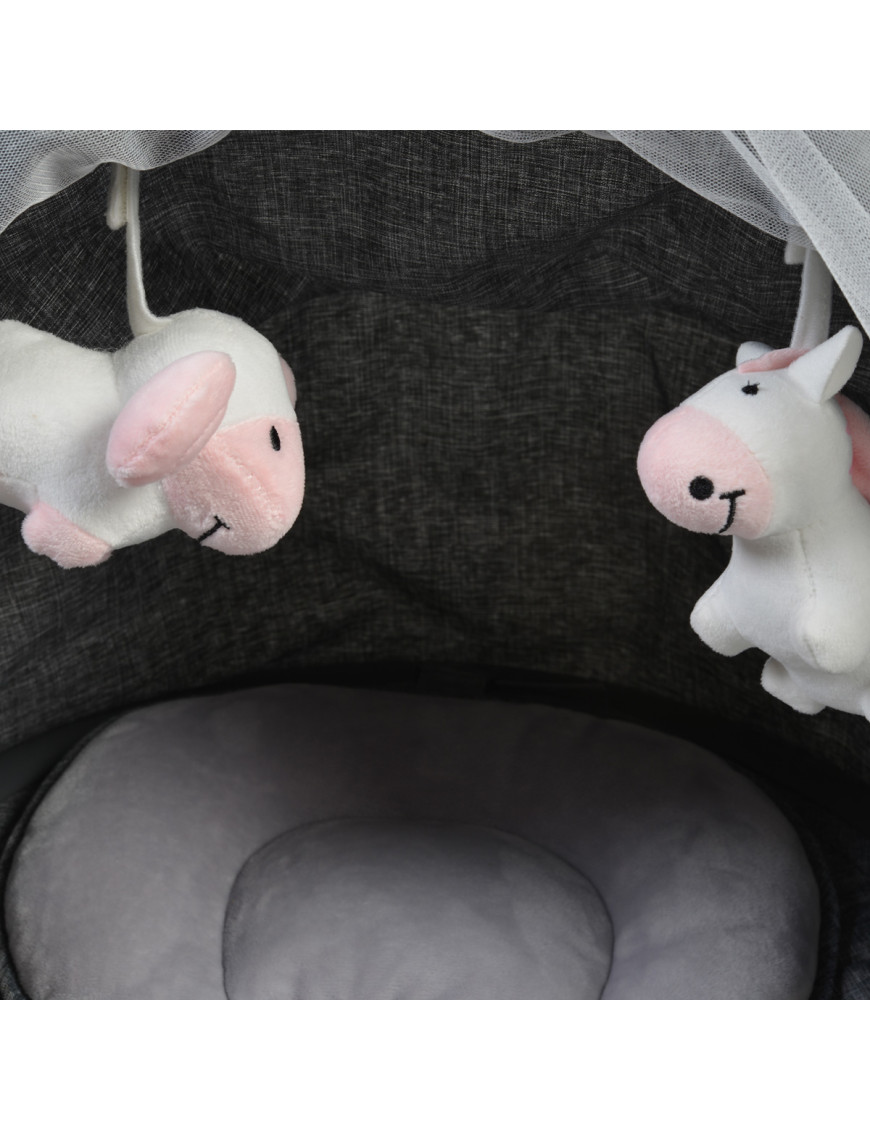 Електрическа люлка iSwing светлосив