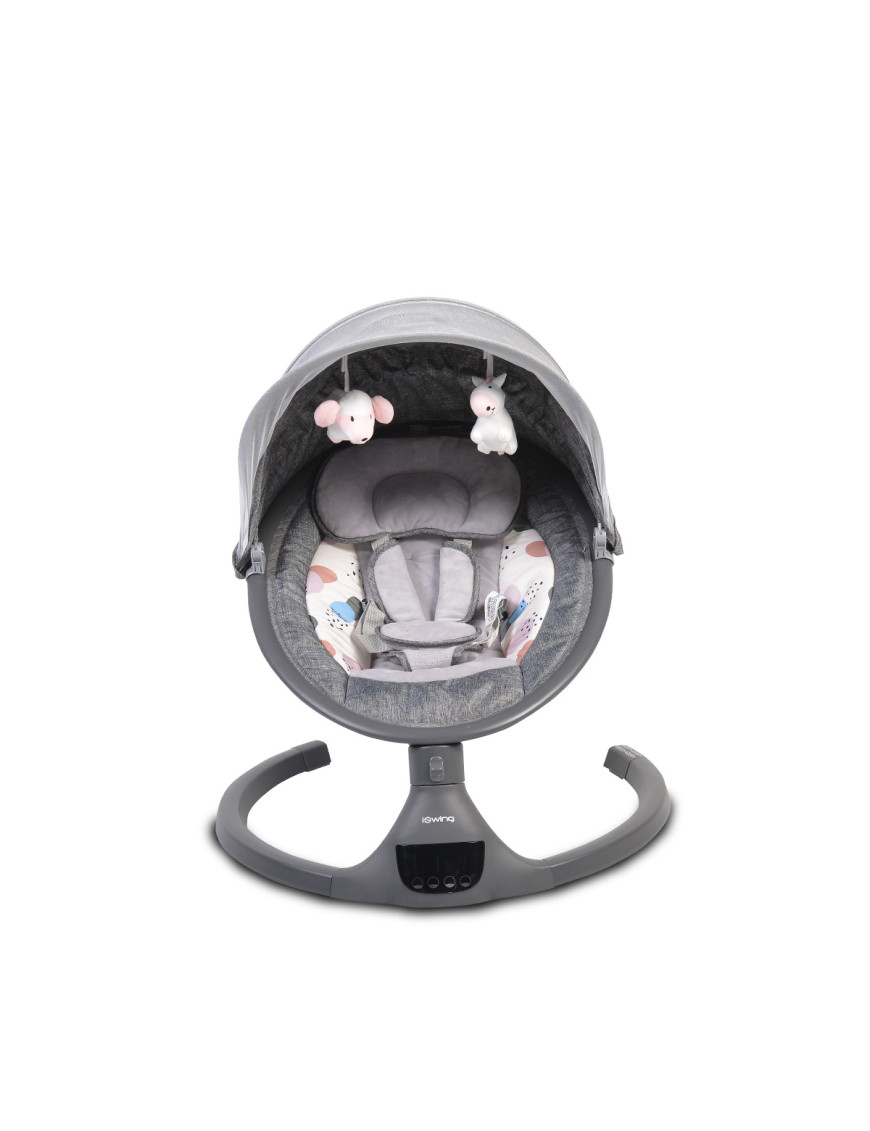 Електрическа люлка iSwing тъмносив