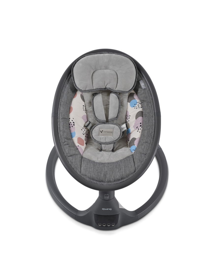 Електрическа люлка iSwing тъмносив