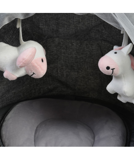 Електрическа люлка iSwing тъмносив