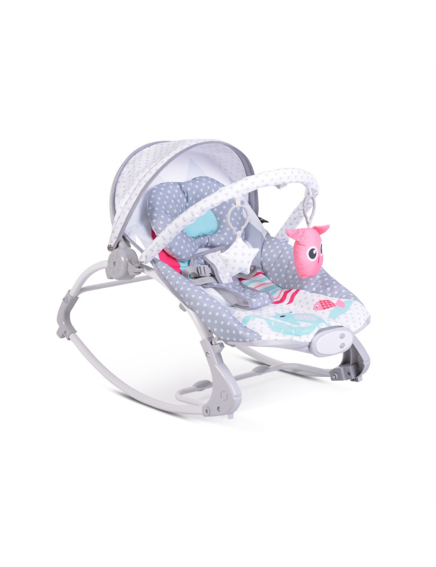 Детски шезлонг Lovely Forest сив