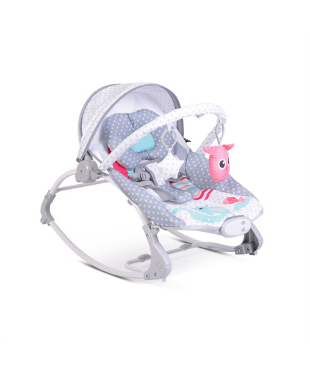 Детски шезлонг Lovely Forest сив