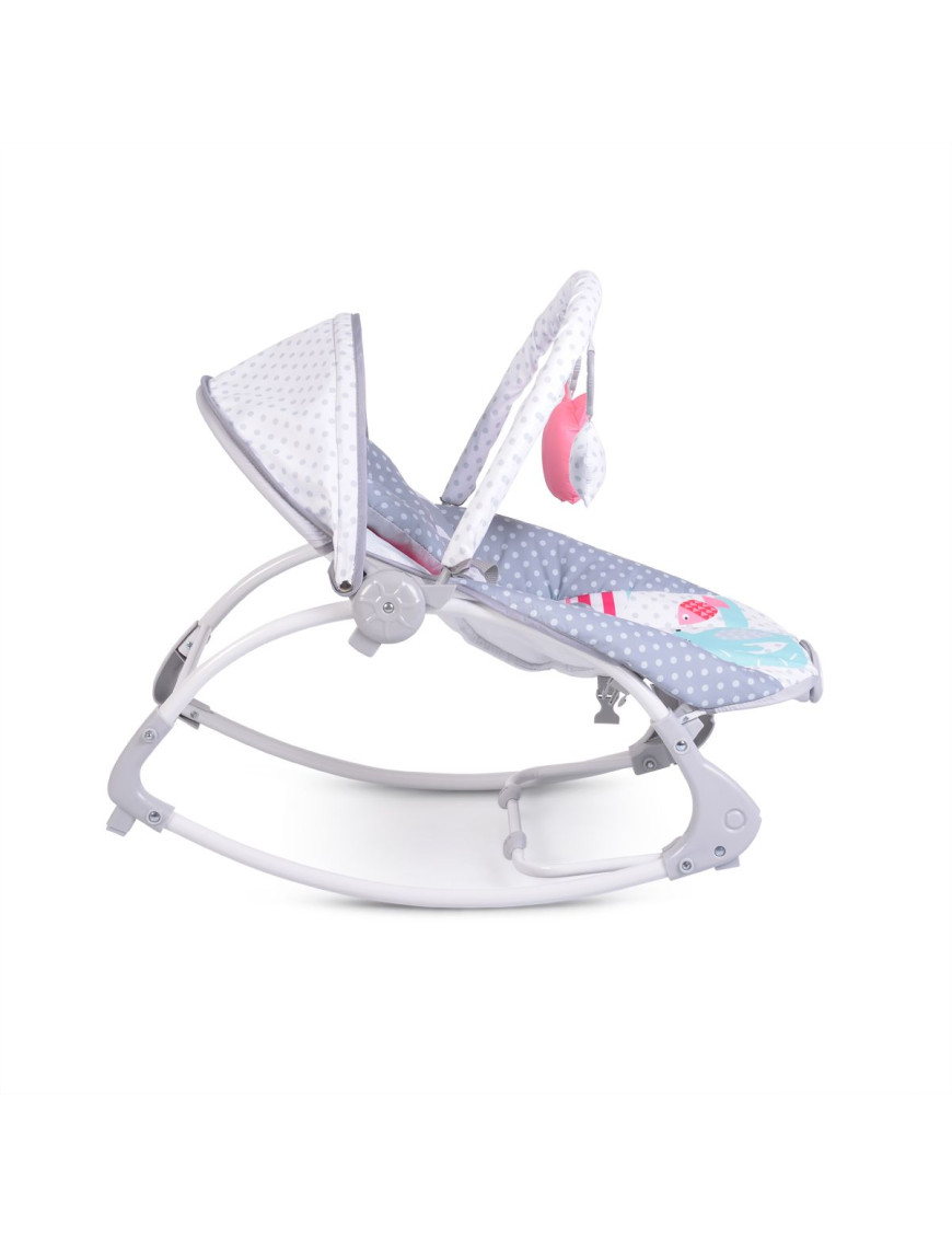 Детски шезлонг Lovely Forest сив