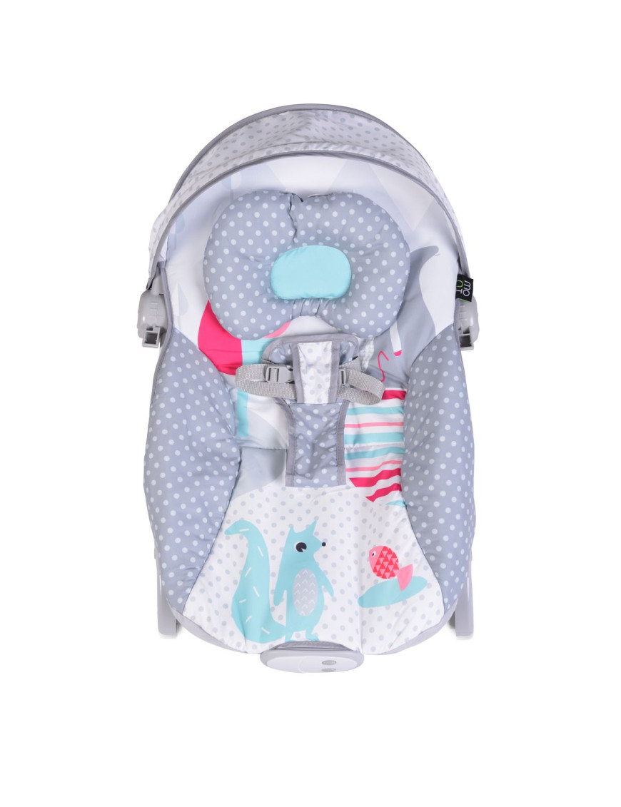 Детски шезлонг Lovely Forest сив