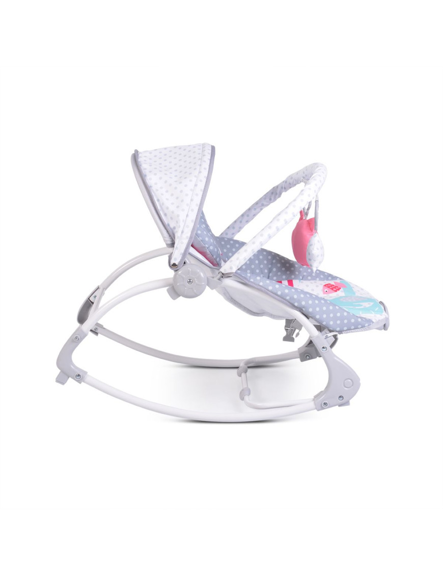 Детски шезлонг Lovely Forest сив