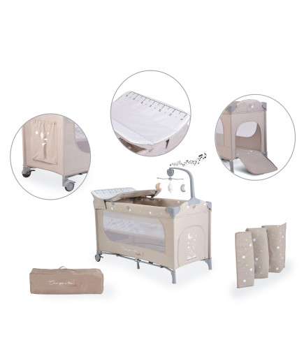 Детска кошара Once upon a time 3 бежов