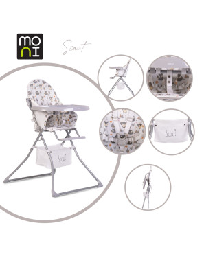 Детски стол за хранене Scaut сив