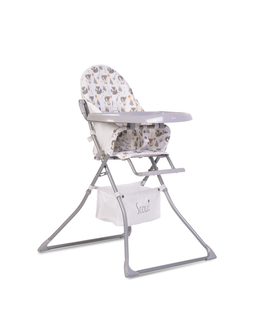 Детски стол за хранене Scaut сив