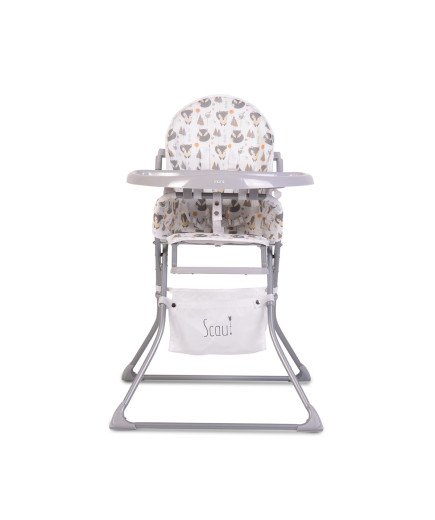 Детски стол за хранене Scaut сив