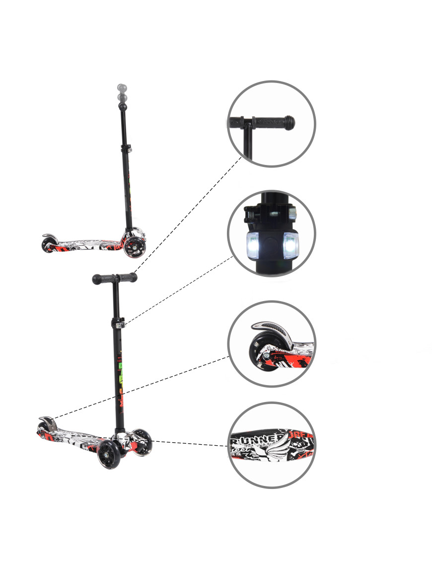 Тротинетка Rapture черен