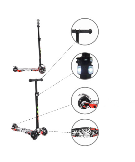 Тротинетка Rapture черен