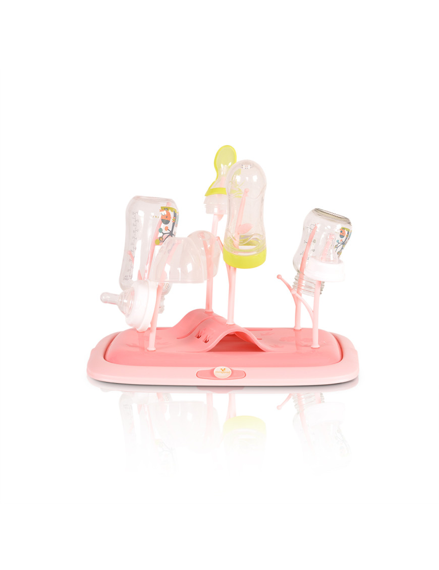 Сушилня за шишета и аксесоари Coral розов