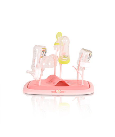 Сушилня за шишета и аксесоари Coral розов