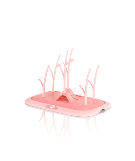 Сушилня за шишета и аксесоари Coral розов