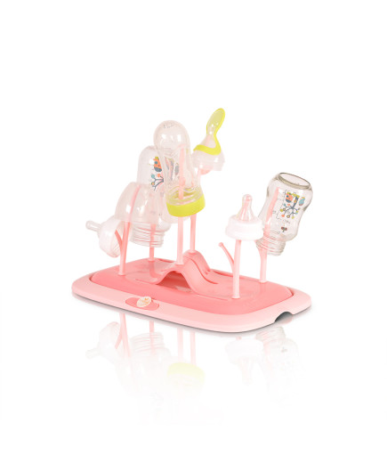 Сушилня за шишета и аксесоари Coral розов