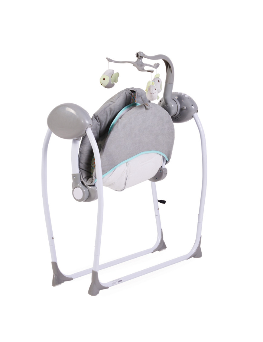 Електрическа люлка Baby Swing+ сив