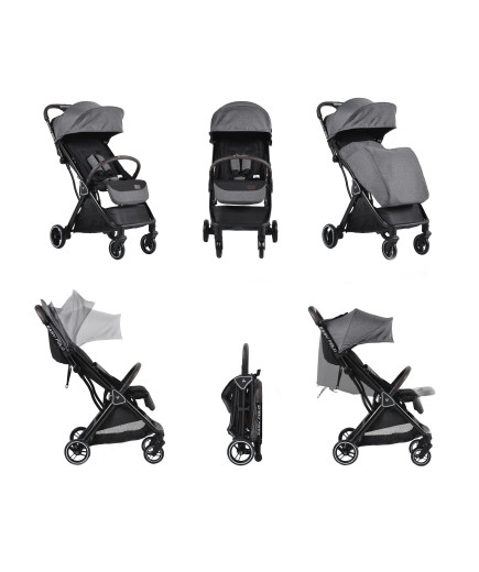 Детска лятна количка Easy fold сив