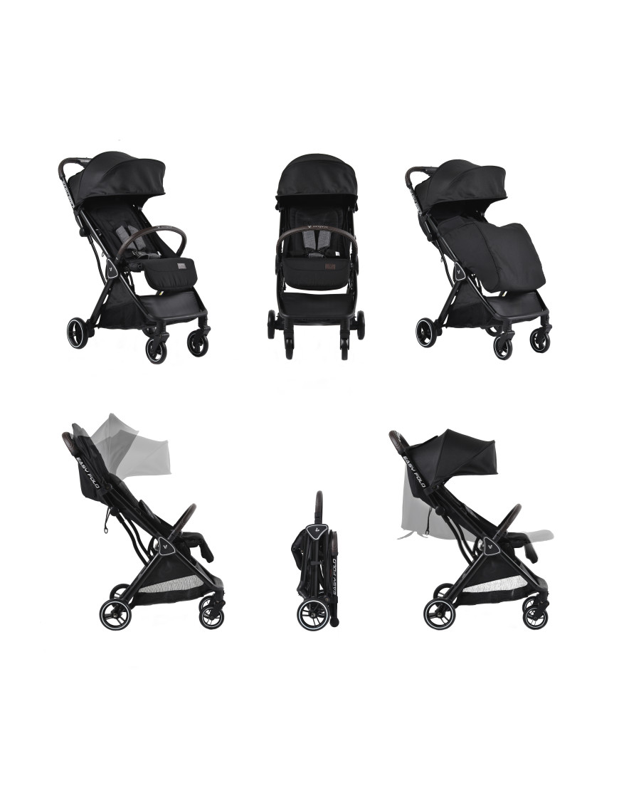 Детска лятна количка Easy fold черен