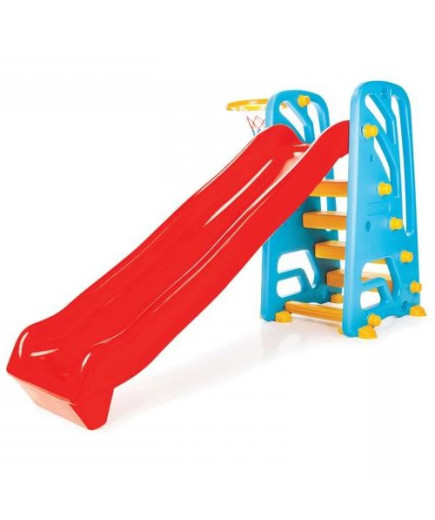 Пързалка с баскетболен кош 06142 червен