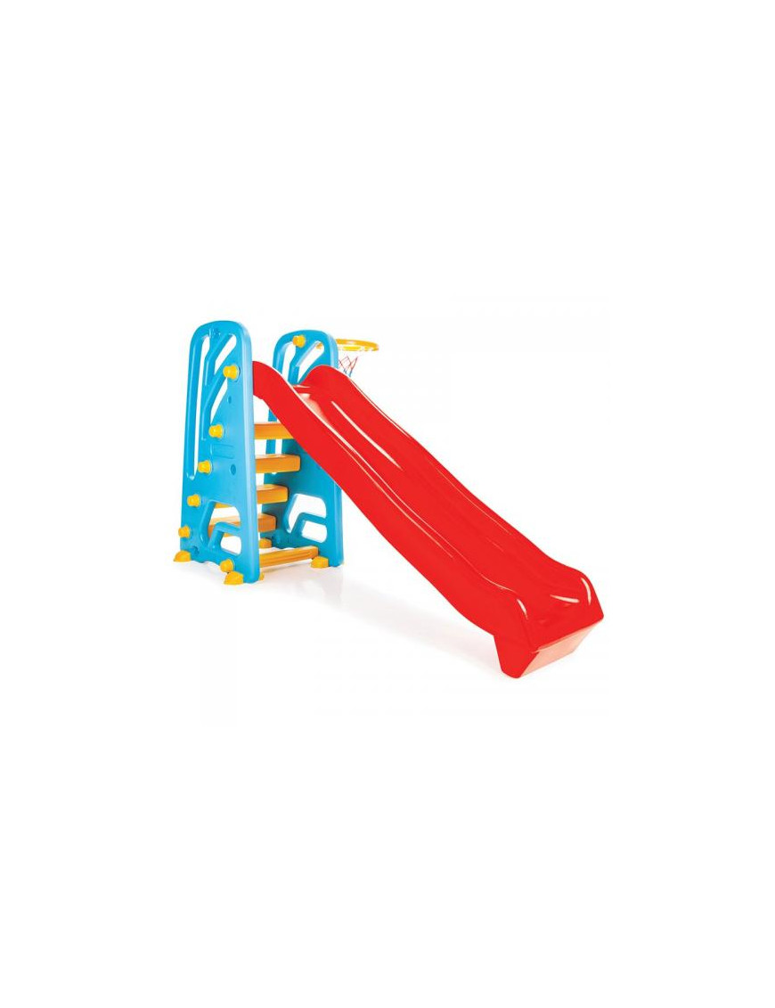 Пързалка с баскетболен кош 06142 червен