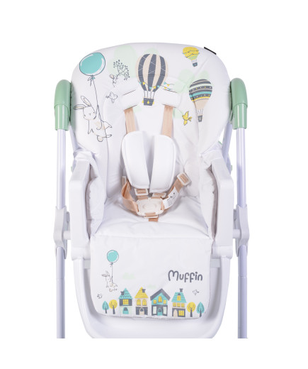 Детски стол за хранене Muffin мента