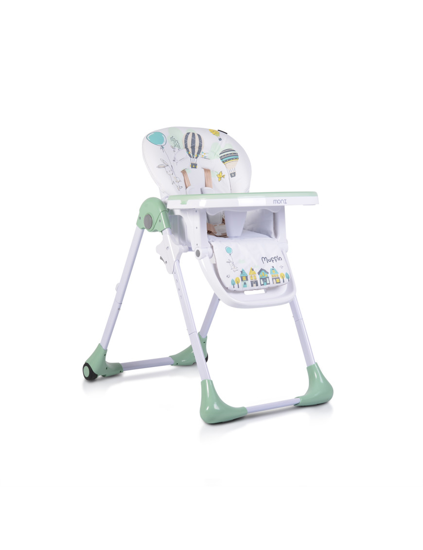 Детски стол за хранене Muffin мента