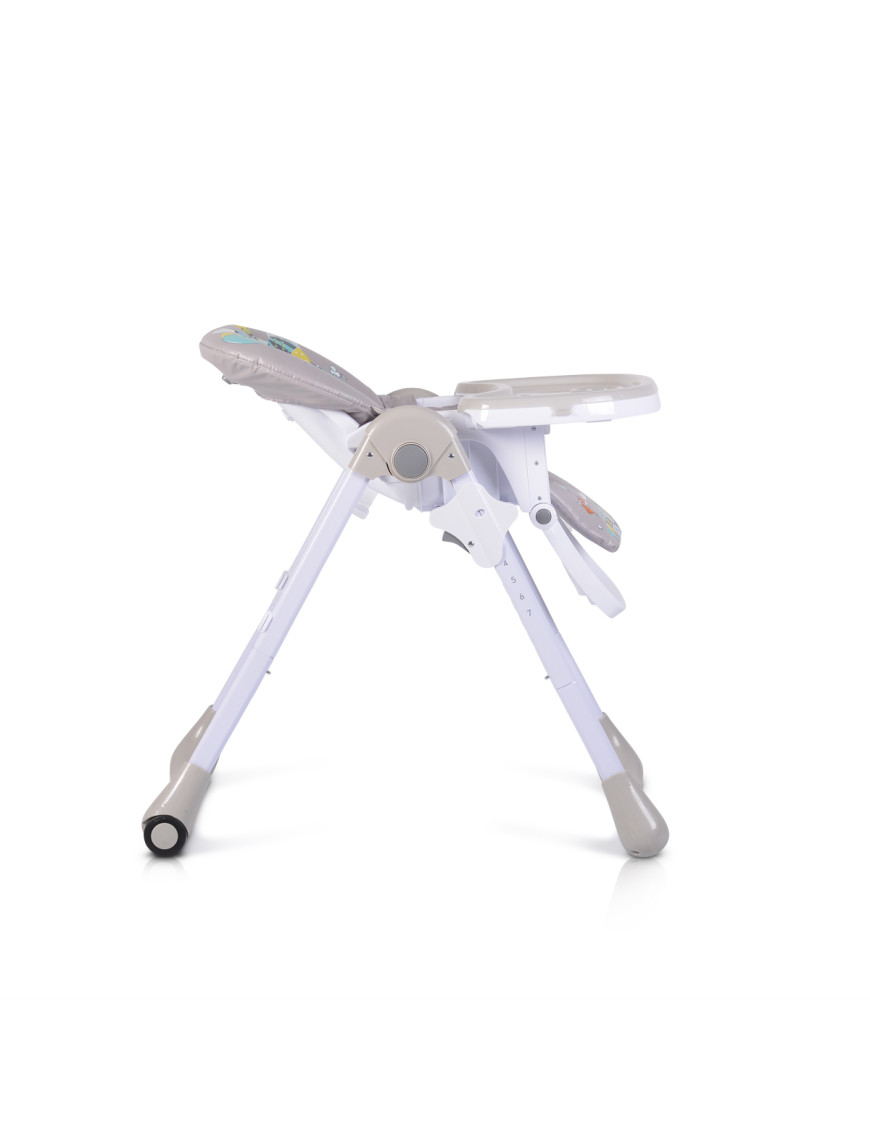 Детски стол за хранене Muffin сив