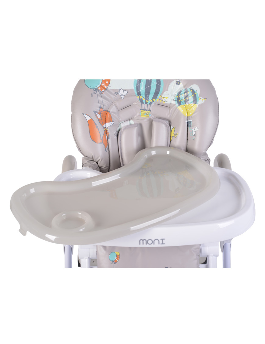 Детски стол за хранене Muffin сив