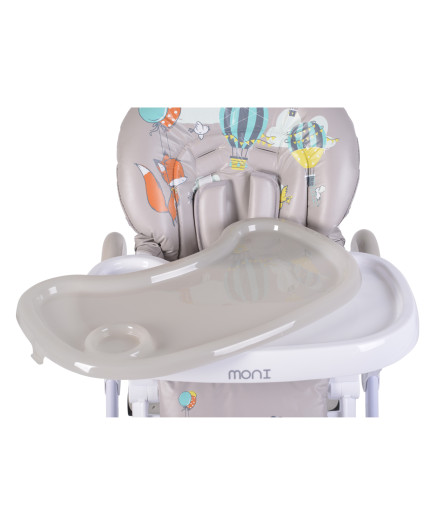 Детски стол за хранене Muffin сив