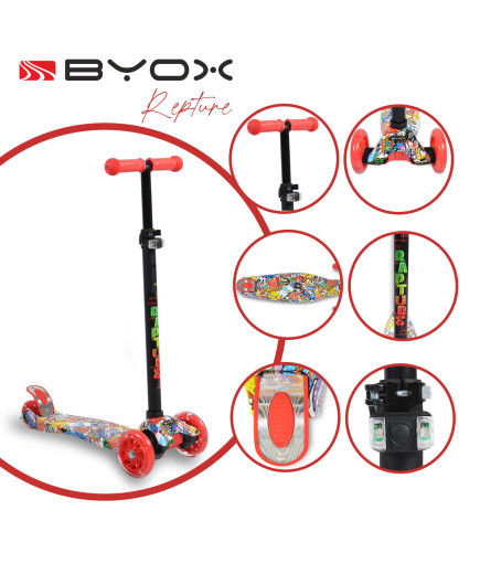 Тротинетка Rapture червен