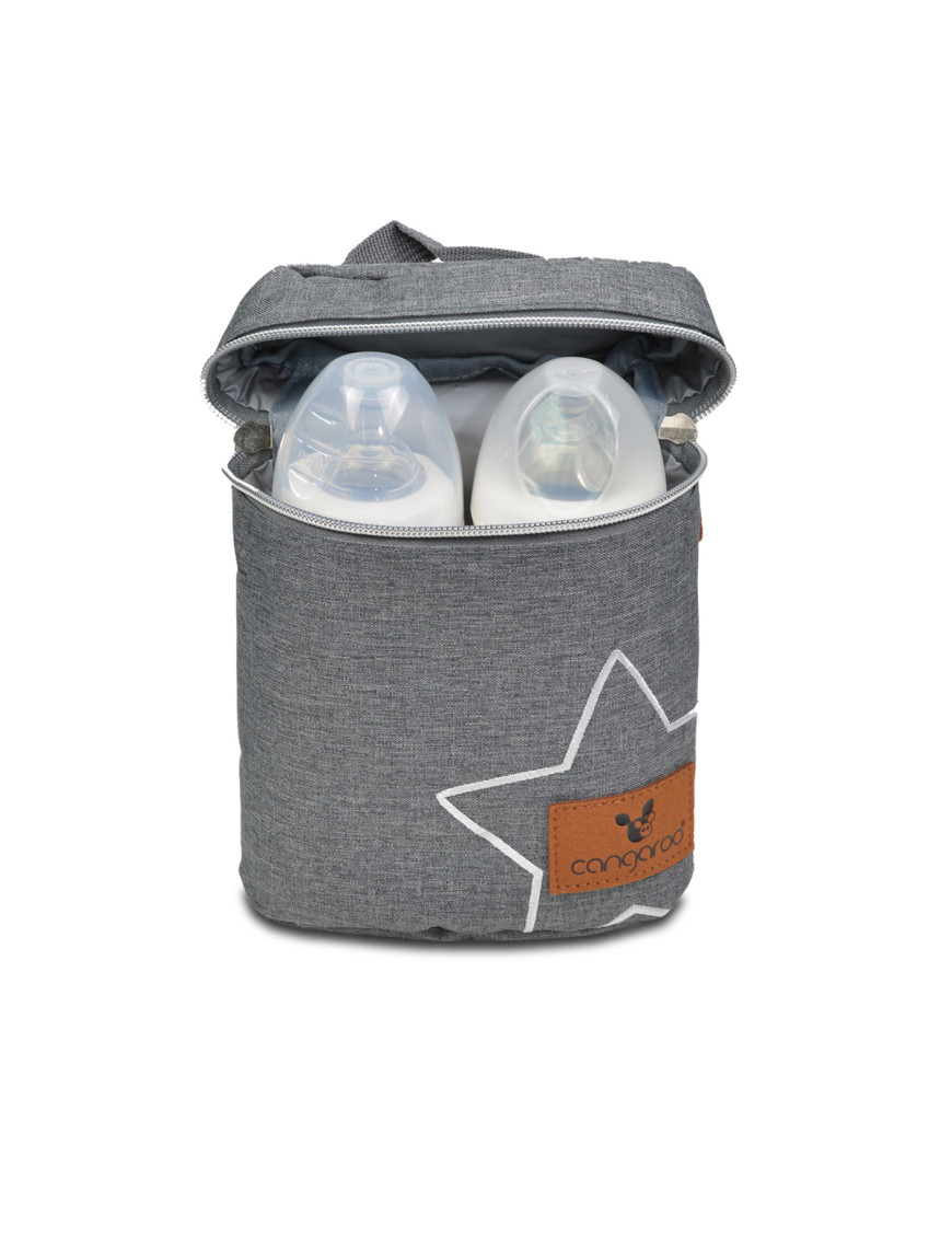 Термочанта за шишета Charlie тъмносив