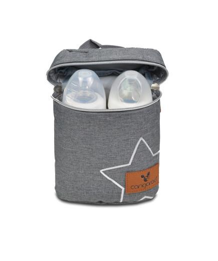 Термочанта за шишета Charlie тъмносив
