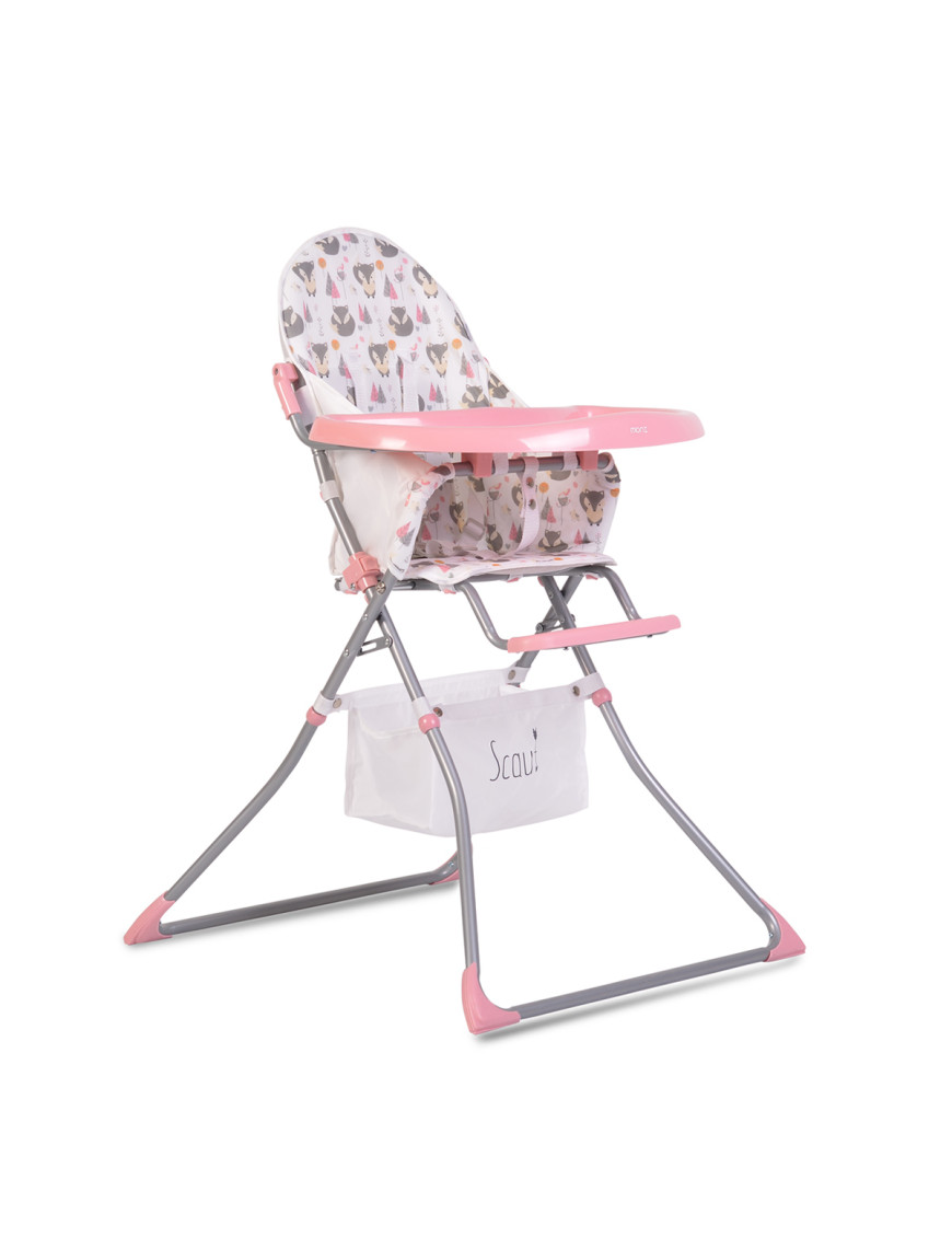Детски стол за хранене Scaut розов