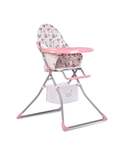 Детски стол за хранене Scaut розов