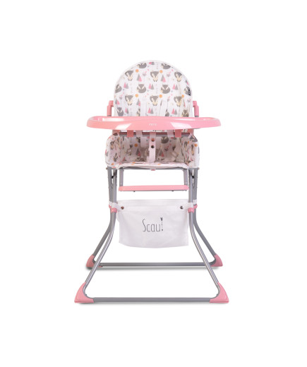 Детски стол за хранене Scaut розов