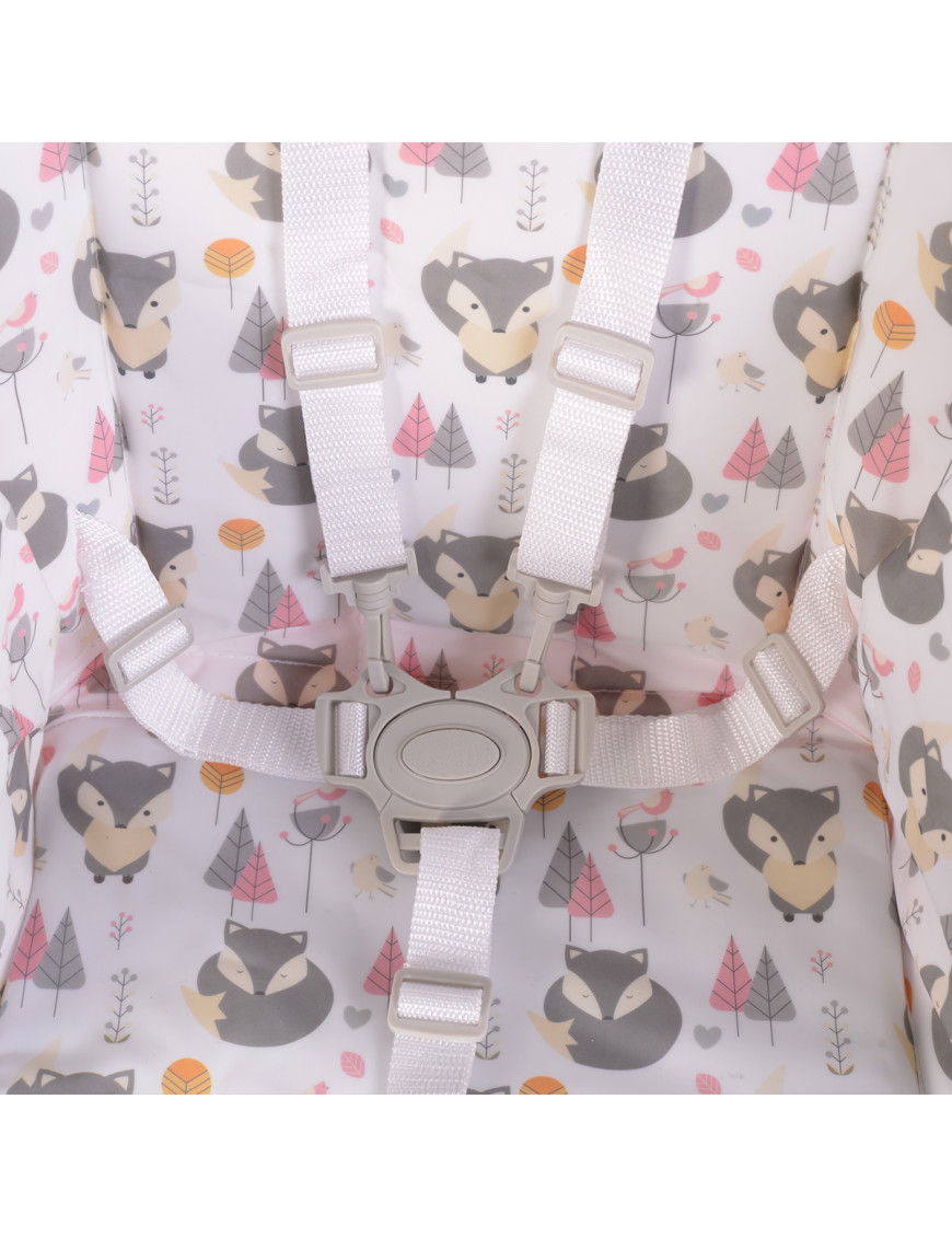 Детски стол за хранене Scaut розов