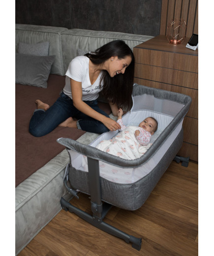 Бебешко легло Always Together сив