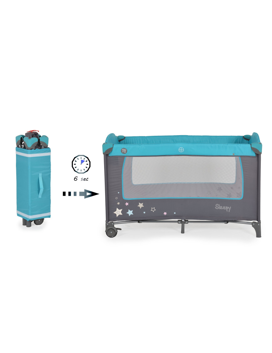 Детска кошара Sleepy тюркоаз