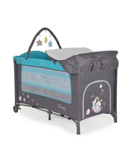 Детска кошара Sleepy тюркоаз