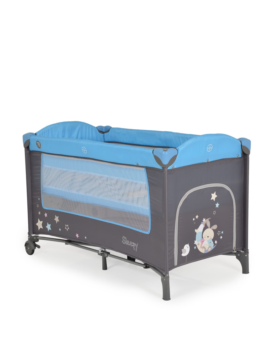 Детска кошара Sleepy син